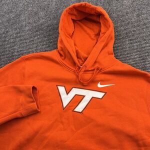 Nike Virginia‎ Tech Hokies Hoodie Men's Size XL AR3421-888 Orange NWT MSRP $75